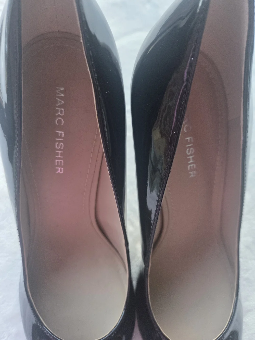 Marc Fisher Black Patent Leather Stiletto Pumps Size 9M